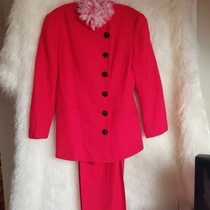 Women's Hot Red Pantsuit